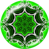 20MM decorative pattern Print glass snaps buttons