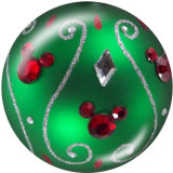 20MM Christmas glass snaps buttons