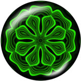 20MM decorative pattern Print glass snaps buttons