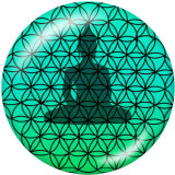 20MM faith Print glass snaps buttons