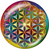 20MM faith Print glass snaps buttons
