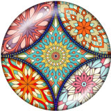 20MM decorative pattern glass snaps buttons
