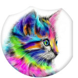 20MM cat Print glass snaps buttons