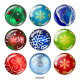 20MM Christmas glass snaps buttons