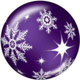 20MM Christmas glass snaps buttons