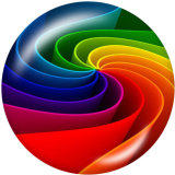 20MM rainbow glass snaps buttons LGBT