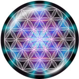 20MM faith Print glass snaps buttons