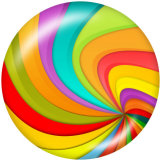 20MM rainbow glass snaps buttons LGBT