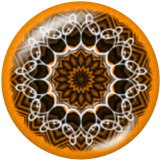 20MM decorative pattern Print glass snaps buttons