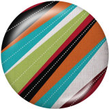 20MM decorative pattern Print glass snaps buttons