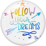 20MM love glass snaps buttons