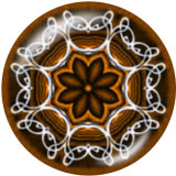 20MM decorative pattern Print glass snaps buttons