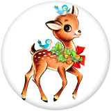20MM Christmas glass snaps buttons