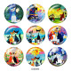 20MM cat Print glass snaps buttons