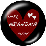 20MM family Print glass snaps buttons