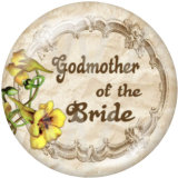 20MM wedding Print glass snaps buttons