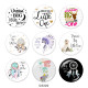 20MM dream Print glass snaps buttons