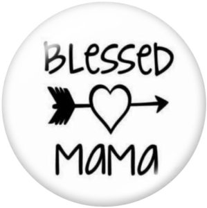 20MM family Print glass snaps buttons