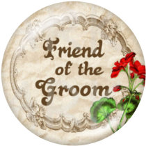 20MM wedding Print glass snaps buttons