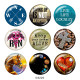 20MM design Print glass snaps buttons