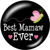 20MM family Print glass snaps buttons
