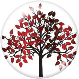 20MM Tree of life Print glass snaps buttons