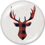 20MM animal Print glass snaps buttons