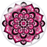 20MM decorative pattern Print glass snaps buttons