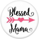 20MM family Print glass snaps buttons