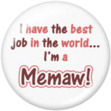 20MM family Print glass snaps buttons