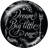 20MM dream Print glass snaps buttons