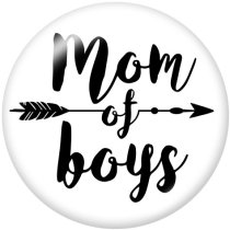 20MM family Print glass snaps buttons
