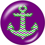 20MM silk ribbon Print glass snaps buttons