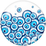 20MM eyes Print glass snaps buttons