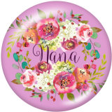 20MM family Print glass snaps buttons