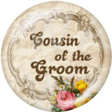 20MM wedding Print glass snaps buttons