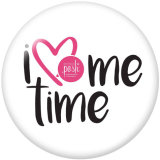 20MM girls Print glass snaps buttons