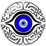 20MM eyes Print glass snaps buttons
