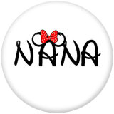 20MM family Print glass snaps buttons