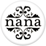 20MM family Print glass snaps buttons