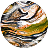 20MM decorative pattern Print glass snaps buttons