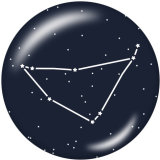 20MM Birthstone12 constellations glass snap bottom