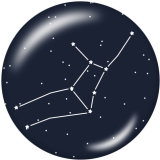 20MM Birthstone12 constellations glass snap bottom