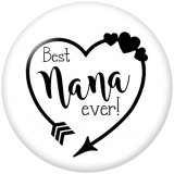 20MM family Print glass snaps buttons