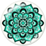 20MM decorative pattern Print glass snaps buttons