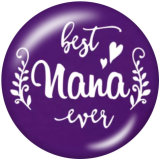 20MM family Print glass snaps buttons