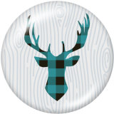 20MM animal Print glass snaps buttons