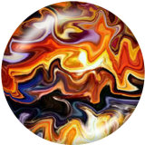 20MM colour Print glass snaps buttons