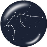20MM Birthstone12 constellations glass snap bottom