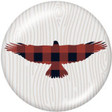 20MM animal Print glass snaps buttons